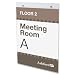 deflect-o Classic Image One-Sided Wall Sign Holder, Plastic, 8.5 x 11 Inches (68201)