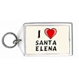 I Love Santa Elena Keychain