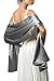 Justmydress Satin Wrap Shawl for Evening Wedding Party Formal 68 Inch Long with 5 Colors