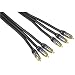 Hama HomeTheatre YUV Verbindungskabel 3 Cinch-Stecker - 3 Cinch-Stecker 1,5 m metall