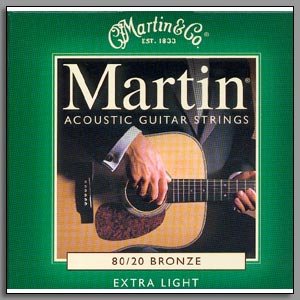 Martin Extra Light Bronze Acoustic Guitar Strings