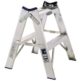 Werner T372 300-Pound Duty Rating Aluminum Twin Stepladder, 2-Foot