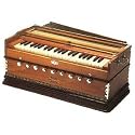 Harmonium, double reeds, four drones
