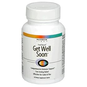 Rainbow Light Get Well Soon Food-Based Tablets, 45-Count Bottles (Pack of 2)
