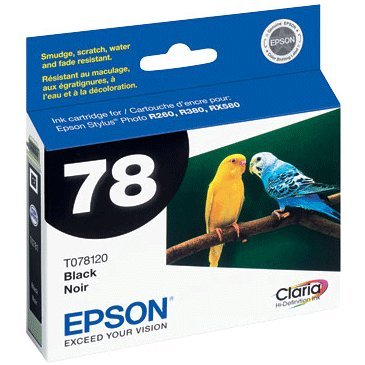 Epson T078120 - T078120 Claria Ink, 300 Page-Yield, Black