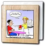 Sausage Link Restaurant - 6 Inch Tile Napkin Holder by 3dRose LLC