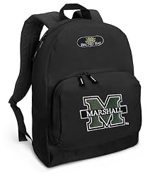 Marshall University Backpack Black Marshall Herd for Travel or School Bags - BEST QUALITY Unique Gifts For Boys, Girls, Adults, College Students, Men or Ladies
