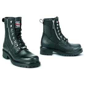 Milwaukee Motorcycle Clothing Company Trooper Size 10C Black Leather Women's Boot