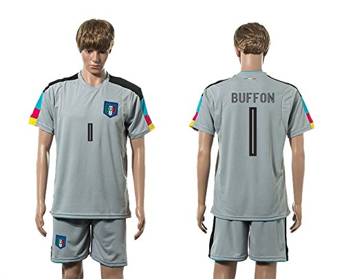 Italien 1 Gianluigi Buffon Away Trikot EM 2016 Men’s Fu?ball Trikot Soccer Trikot