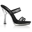 Pleaser Shoes Women��s GLITZY-502-2 5" Heel Open Toe Mule