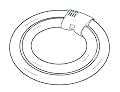 58 watt 120 volt T6 2,850K Circline Fluorescent TCP Light Bulb