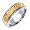 Irish Knot Celtic Wedding Ring in 14K Two Tone Gold