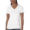 Merona True White V-Neck Rib Tee - XXL