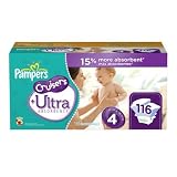Pampers Cruisers +Ultra Absorbency 3-Way FIT Size 4 Diapers - 116 Count
