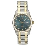 Sartego Mens Watch with Crystal Green Dial Automatic Stainless and Gold Plated