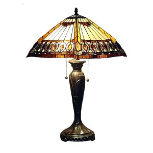 Amberjack Tiffany-Style Table Lamp by 