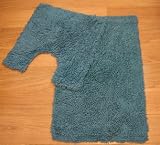 Twist Teal 2 Piece Bath Mat Set