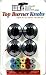 Tools & Hardware : Lux #CPR404 4PK Black Electric Burn Knob