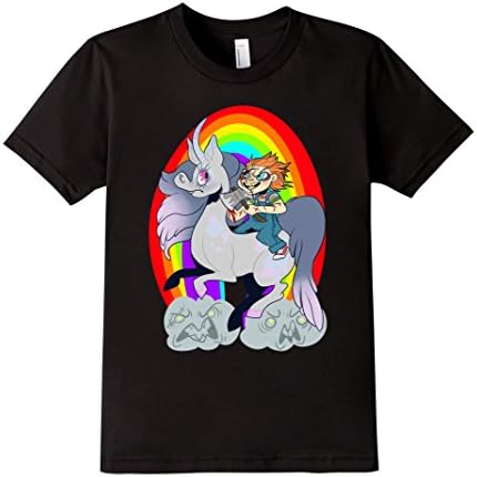 Chucky Unicorn Rainbow Axe Attack 80's Horror Movie Star - Kids 6 - Black