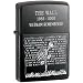 ZIPPO ZI20137 Black Ice Vietnam Wall Memorial