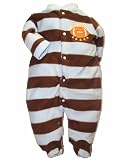 Striped Football Fleece Blanket Sleeper by Little Me