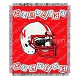 Nebraska Cornhuskers Triple Woven Jacquard NCAA Throw (044 Series) by Northwest (36x48)