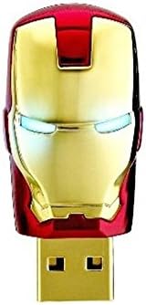 OSC 16GB AVENGERS Ironman War Machine Mask USB Flash Drive With Blue eyes (16GB Gold)