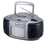 Axion ACN-3554 5' Portable Black & White TV with CD Player