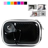 Carrying Case for Flip Video Mino F360 Series Camcorder + Screen Protector Kit + Cloth (9 Color to Choose From) (Black Candy Glossy)