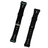 Genuine TIMEX Mens Black Rubber Strap, 20mm wide end-piece, width 18mm, length 7 -1/2