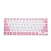 Case Star ® Pink and White Color Silicone Keyboard Cover Skin for Macbook 13