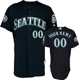 Seattle Mariners Jersey: Personalized Alternate Navy Authentic Cool Base&Atilde;&cent;"&Acirc;&cent; Jersey with 35th Anniversary Patch
