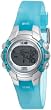 Timex Women's T5K4609J 1440 Sports Digital Silver Case Translucent Blue Strap Watch