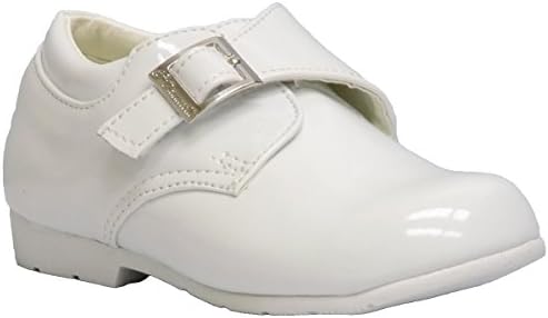 Danuccelli Boy's Infant Toddler 1011002 White Patent Communion Dress Shoes (11 M US Toddler, White Patent)