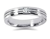 0.15 ctw Men's Diamond Ring in Palladium