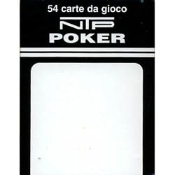 NTP Poker Bianco Standard Index Plastic Playing Cards (White)