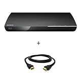 Sony BDP-S390 Blu-ray Disc Player with Wi-Fi (Black) with HDMI Cable