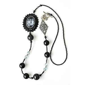 【クリックで詳細表示】TOHO ビーズステッチキット「フレーミングアクセサリー」 No.5/Necklace Black