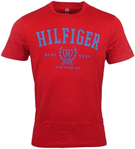 Tommy Hilfiger Mens Classic Fit Logo T-Shirt - L - Red