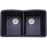Blanco 511-702 Diamond Equal Double Bowl Kitchen Sink, Anthracite Finish