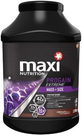 MaxiNutrition Progain Extreme 2083 g Chocolate Mass and Strength Shake Powder (Formerly Known as Maximuscle) by MaxiNutrition