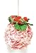 5" Soft Pink Faux Rose Petal and Strawberry Kissing Ball