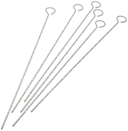 Rome's #2029  Set of 6 Kebab Skewer, Chrome Plated Steel