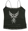 Tribal Angel Glitter Camisol Top With Chains Junior Sizes Canvas Shirt