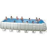 Intex Rectangular Ultra Frame Pool Set - 24'x12'x52