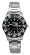Aqua-Tek Dive Watch- Stainless Steel for Serious Divers Black (330ft) Diver Watch