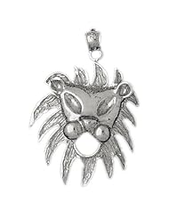 Clevereves 14K White Gold Pendant Lion Head 7.8 - Gram(s)