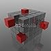 Wallmonkeys Peel and Stick Wall Decals - 3D Cube - 36