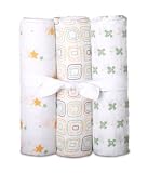 Luna Lullaby Soothing Swaddle Blanket - Twinkle Twinkle 3 pack