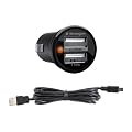 Kensington PowerBolt Duo - Cargador de coche USB con cable USB para Kindle